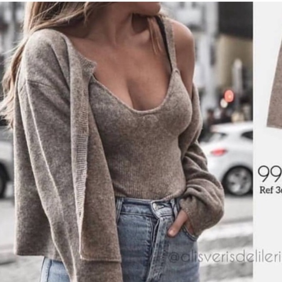 Zara tank top and cardigan set Clearance